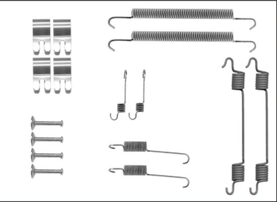 HELLA PAGID Комплектующие, тормозная колодка 8DZ 355 205-841